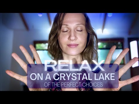 𝐂𝐑𝐘𝐒𝐓𝐀𝐋 𝐋𝐀𝐊𝐄. Sleep Hypnosis with Crystal Bowl Sound Healing for Anxiety & Stress | Female Voice