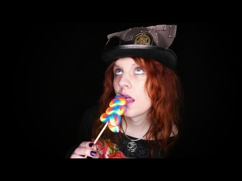 ASMR | Licking A Big Swirl Lollipop (No Talking) | Eating Sounds