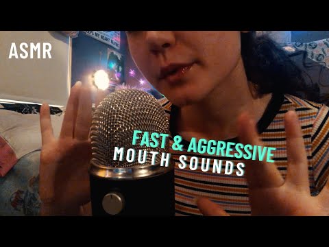 ASMR Fast Aggressive Mouth Sounds + Focus Triggers & Snapping