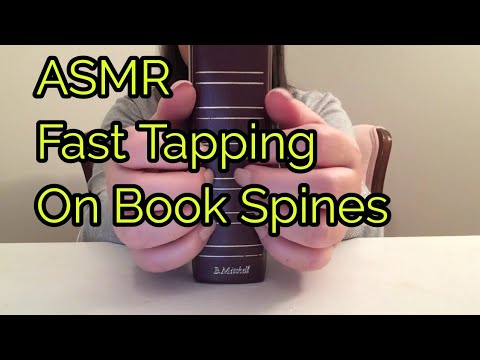 ASMR Fast Tapping On Book Spines