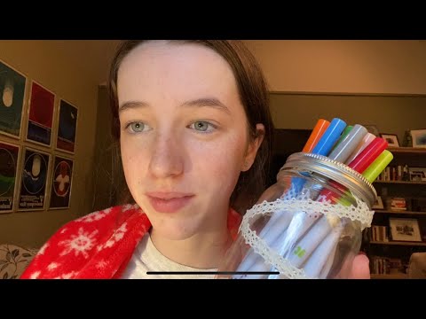 Asmr doing your makeup with markers (soft spoken)
