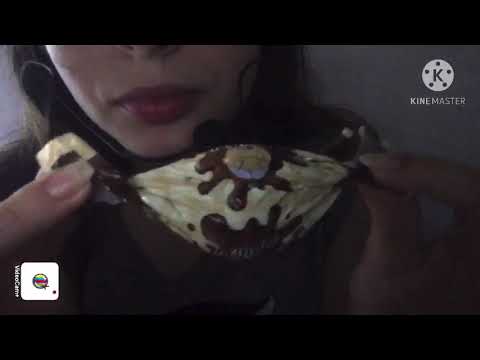 ASMR CASEIRO: comendo coisas crocantes ( vídeo de teste ) fala suave