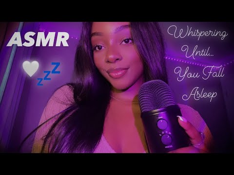 ASMR | Whispering Until You Fall Asleep 🤍💤 (Up Close With Kisses & Hand Movements)