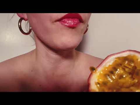 ASMR Food Porn Video-Passionfruit (Messy)