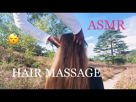 ASMR HAIR MASSAGE HAIR BRUSHING HAIR PLAY