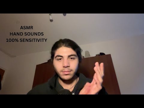 ASMR 100% sensitivity hand sound (+ whispers)