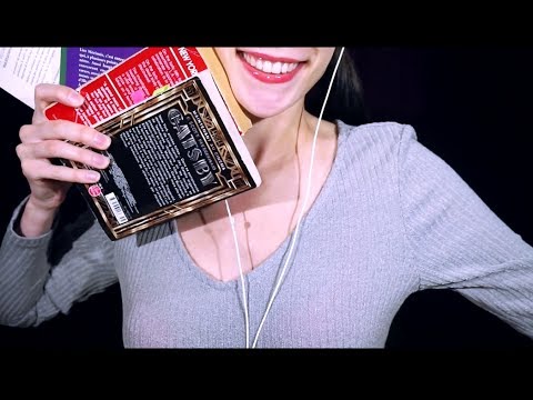 ASMR Books & Pigtails 🌟TOUCHING TAPPING 3dio binaural