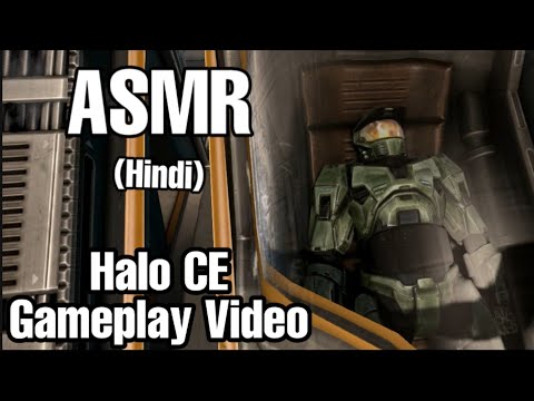 ASMR Hindi Action Gameplay • Halo CE • Keyboard and Mouth Sounds