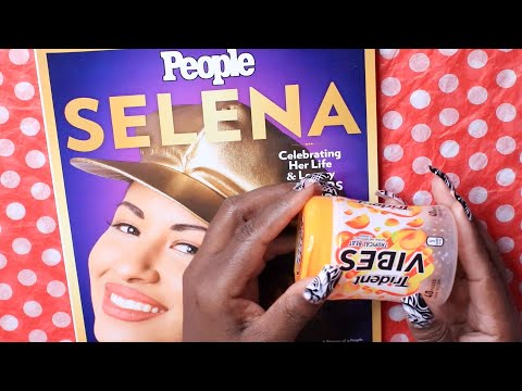 Trident Chewing Gum | Selena 25 Years Later ASMR Page Turning