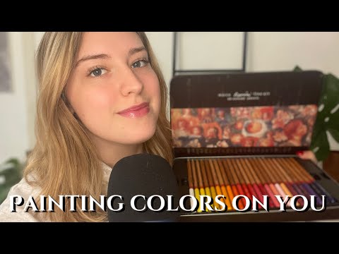 ASMR| Coloring your face, personal attention and visual triggers