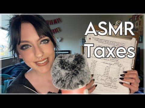 ASMR Talking About Taxes ~ up close whispers
