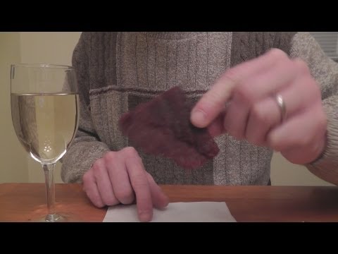 ASMR Wine Review 1 - Robert Mondavi Pinot Grigio & Beef Jerky