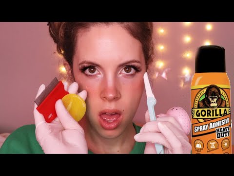 ASMR - Scalp Treatment - Getting Gorilla Glue Out Of Your Hair