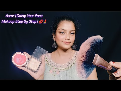 Asmr | Doing Your Face Makeup Step By Step | 💋💄