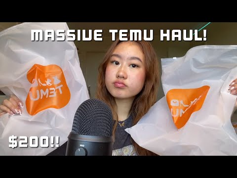 ASMR MASSIVE TEMU HAUL ($200)