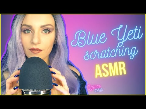 ASMR with Blue Yeti.Scratching,Fake nails tapping,Brushing microphone,Relaxing sounds.(No Talking).