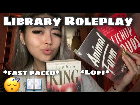 ASMR | Fast Paced Library Role-play 📚📚, Lofi, soft spoken, aggressive