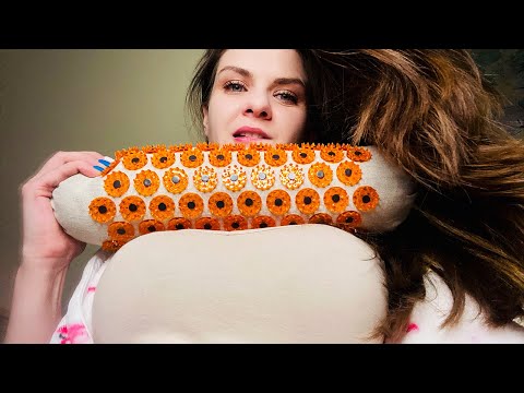 ASMR GIRLFRIEND ROLEPLAY ~ MASSAGE ON MY KNEES (personal attention, tapping, face and body touching)