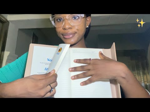 ASMR BOOK SOUNDS~ Page Turning & Flipping with WET Fingers, Tapping & Rubbing| Mouth Sounds| 🤫🤐