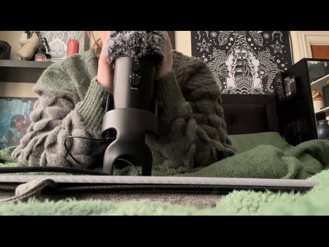 ASMR | Fluffy Mic Brushing, Whispered Ramble