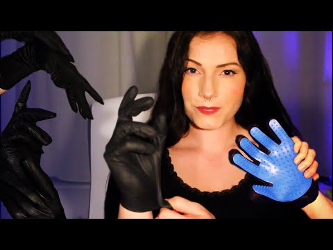 ASMR Gloves & Hand Movements (Latex, Leather, Rubber, ...)