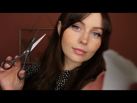 [ASMR] Mens Grooming Roleplay With Layered Sounds - Haircut, Skincare + Eyebrows