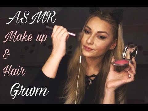 ASMR Get Ready With Me💄💆🏼‍♀️ | Relaxing Make up and Hair brushing (Intense Whispering)