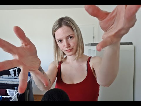 ASMR hand sounds & tongue clicking, personal attention, energy plucking, face massage, countdown