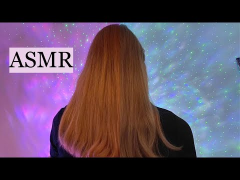 ASMR | HAIR PLAY IN SPACE 🌛 (hair brushing, spraying, soft unintelligible whispering, tapping)