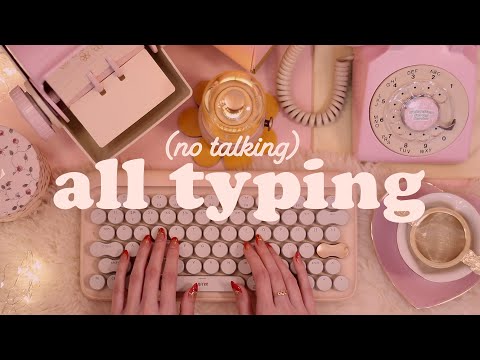 Extremely Satisfying Typing ASMR for Studying and Work (no speaking)
