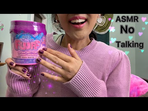 ASMR No Talking ♡  - Slime Sounds. Tapping Scratching Crinkles ♡