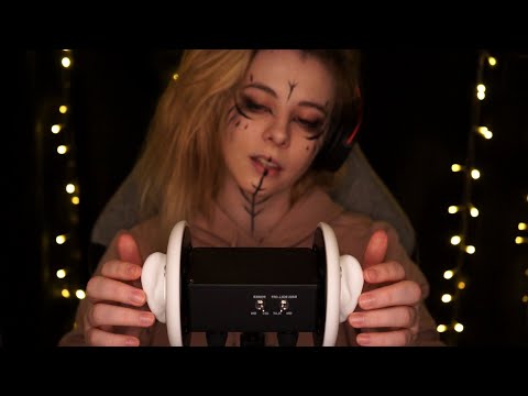 ASMR gentle ear attention, tapping, blowing, scratching.... - whispered