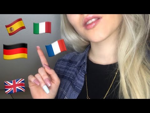 ASMR in different languages - trigger words in englisch, german, french, spanish, italian ✨