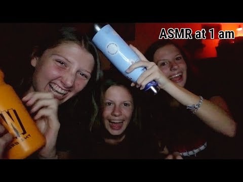 ASMR tapping with my friends at 1 am