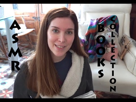 ASMR Showing My Children's Book Collection -Thick Pages -Tapping- Softly Speaking in English