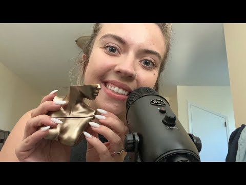 ASMR| Tapping & Scratching on My Perfume Collection/ Whisper ramble
