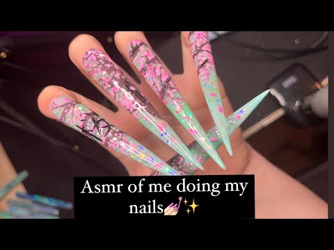 ASMR// I do my nails, but I change my mind… || nail addict and secret nail affair gel polish💅🏻✨