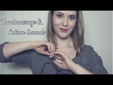 ASMR Beruhigende Handmassage ♡ Stress Relieving Hand Massage + Lotion Sounds | (deutsch/german)