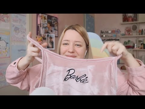 ASMR Haul Shein Unboxing e Show & Tell  (fabric sounds & whisper)