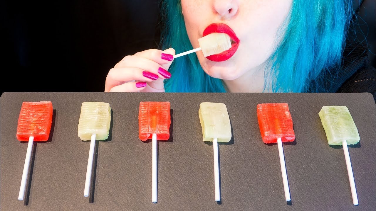 ASMR: Danish Candy Lollipops 🇩🇰 | Lollipop Tasting & Crunching ~ Relaxing Eating Sounds [V] 😻