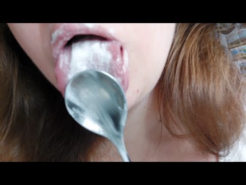 ASMR eating yogurt 🩷 (looped)