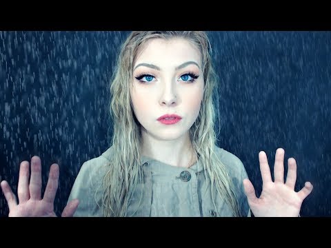 ASMR Gentle Rain & Gentle Whispers (water spraying, tapping, water sounds)