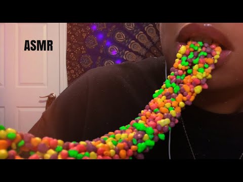 ASMR | Nerds Rope 🍡 Crunchy Eating Sounds 😋