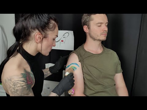 ASMR Female Tattoo Artist Roleplay *Trigger Sounds & Relaxing Visuals*