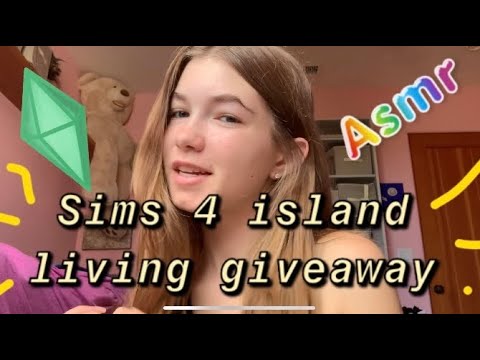 SIMS ISLAND LIVING GIVEAWAY (official rules, asmr)