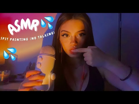 Asmr Spit Painting muy intenso para dormir+ Mouth sounds 😴