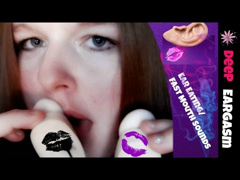 [ASMR] Deep Ear To Ear Fast Mouth Sounds, Tongue Flicking, My Part Only, layered.