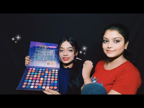 Asmr doing my Cousin makeup (Personal Attention)