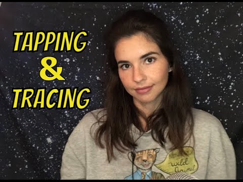 ASMR Tapping & Tracing *gum chewing*