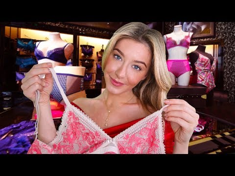 ASMR Luxury Lingerie Store Roleplay 👙| Personal Attention, Fabric Sounds